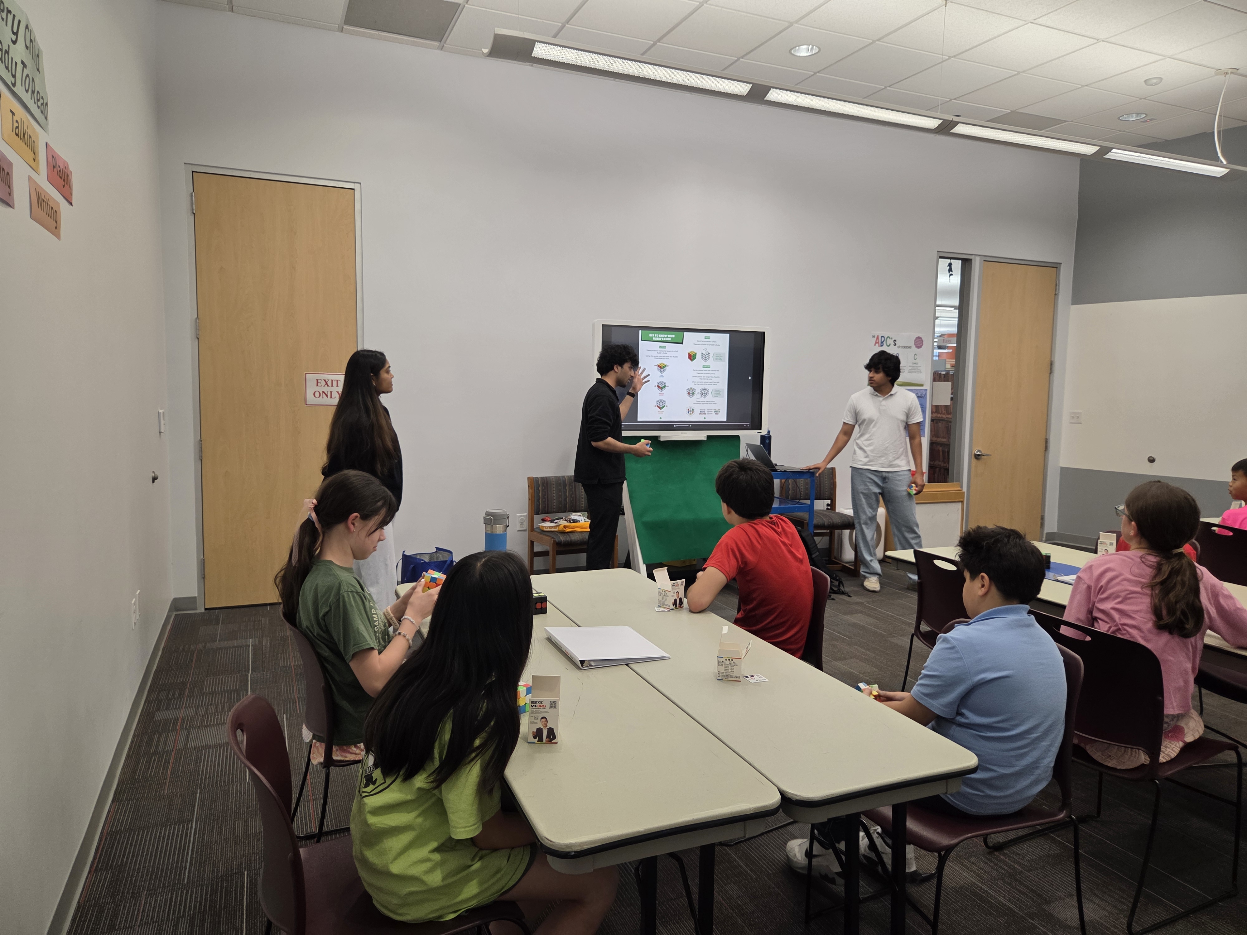 Students at a CubeTroop session