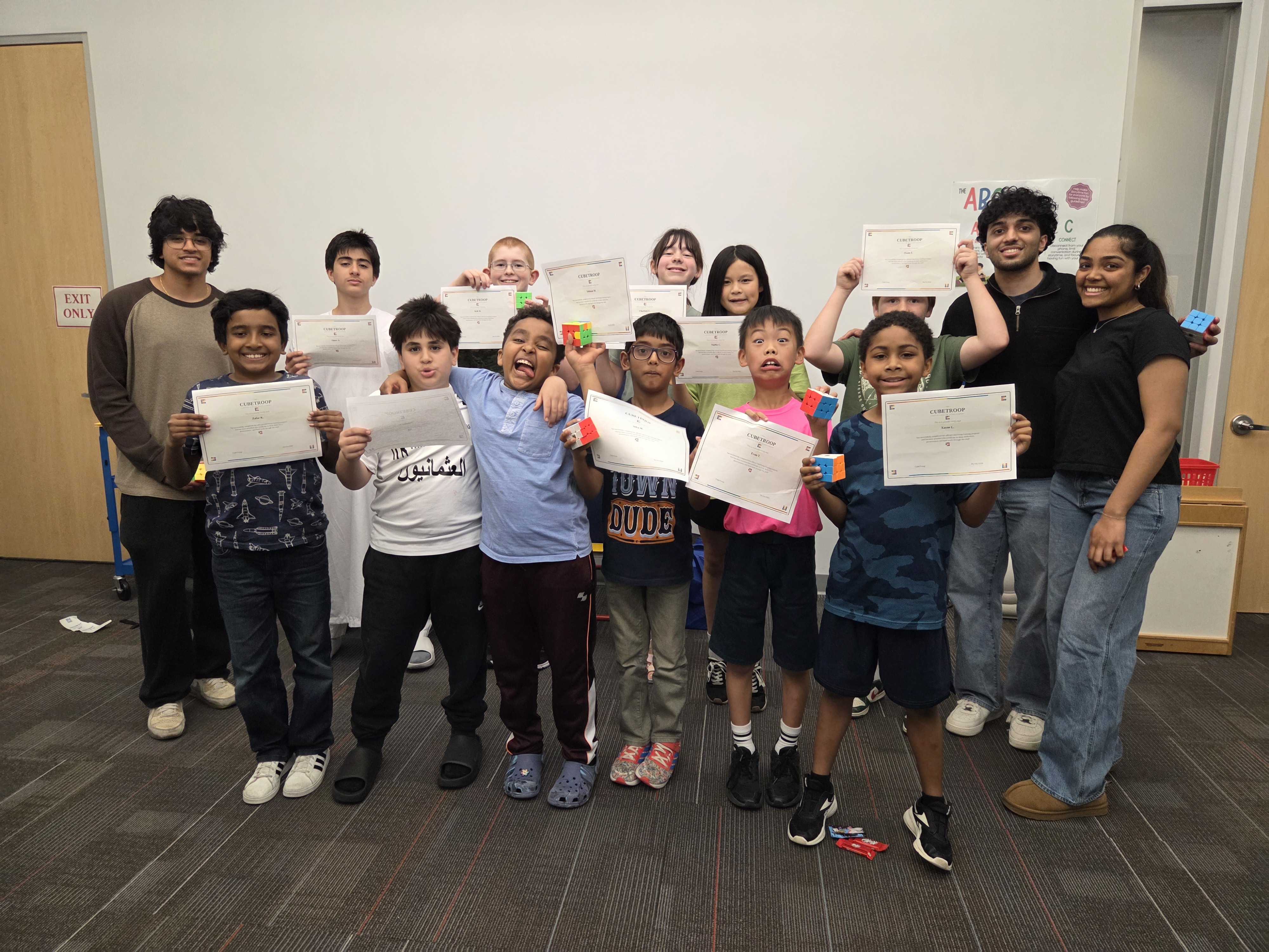 Students at a CubeTroop session